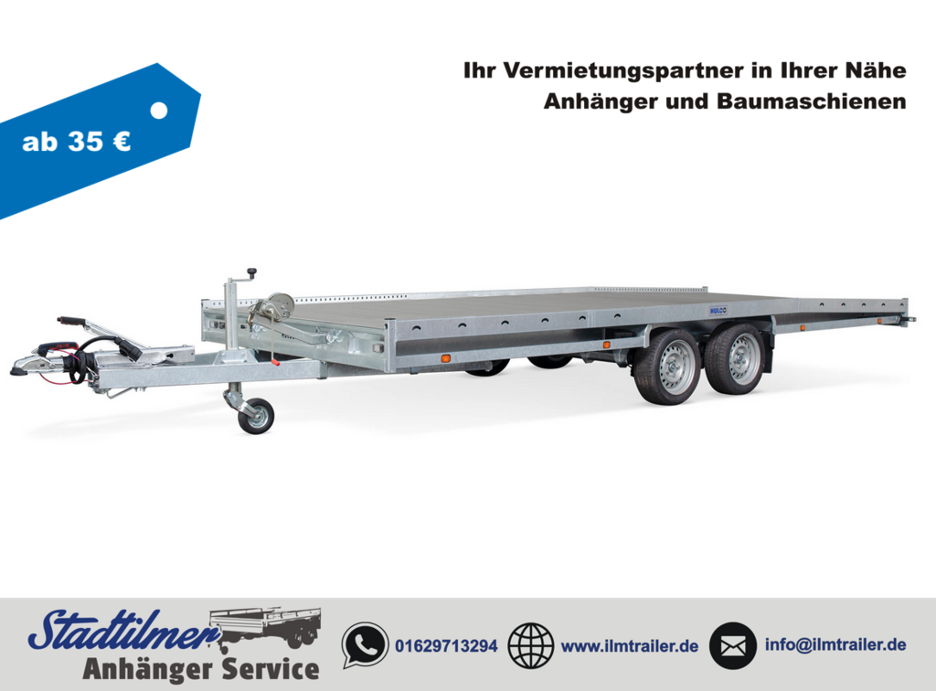 Autotrailer Anssems CARAX Alu Multitrailer mieten in Stadtilm bei Ilmtrailer
