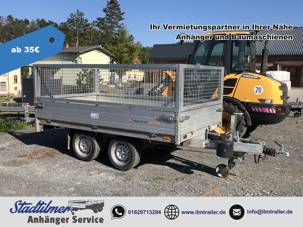 Dreiseitenkipper Saris mit E-Pumpe 2700 mieten in Stadtilm bei Ilmtrailer