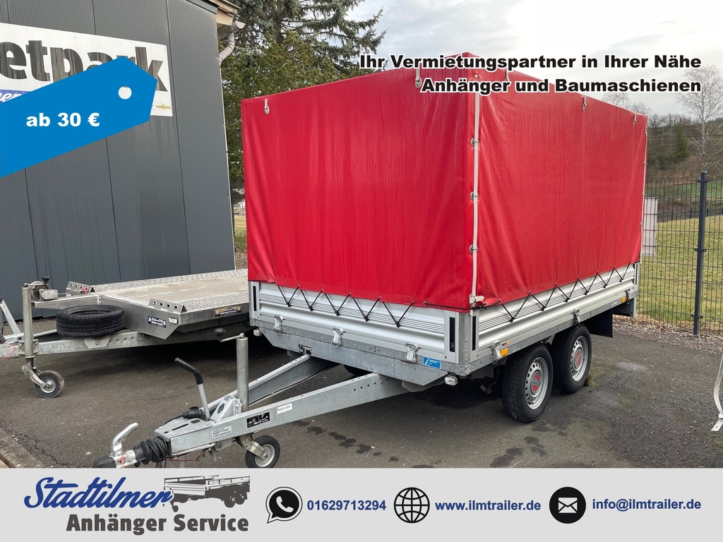 Planenanhänger Stema 2000 mieten in Stadtilm bei Ilmtrailer